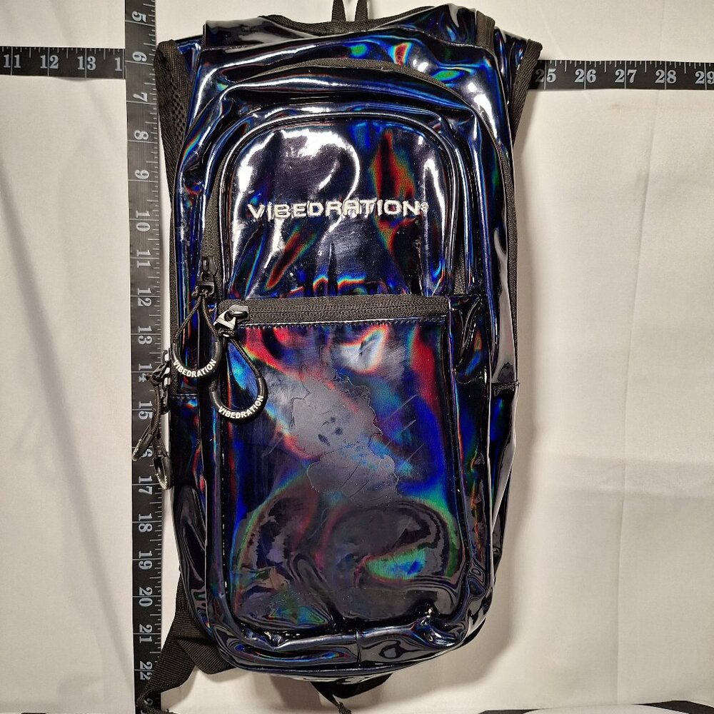 Vibedration Hydration Backpack w/o bladder - Holographic - Black - Used